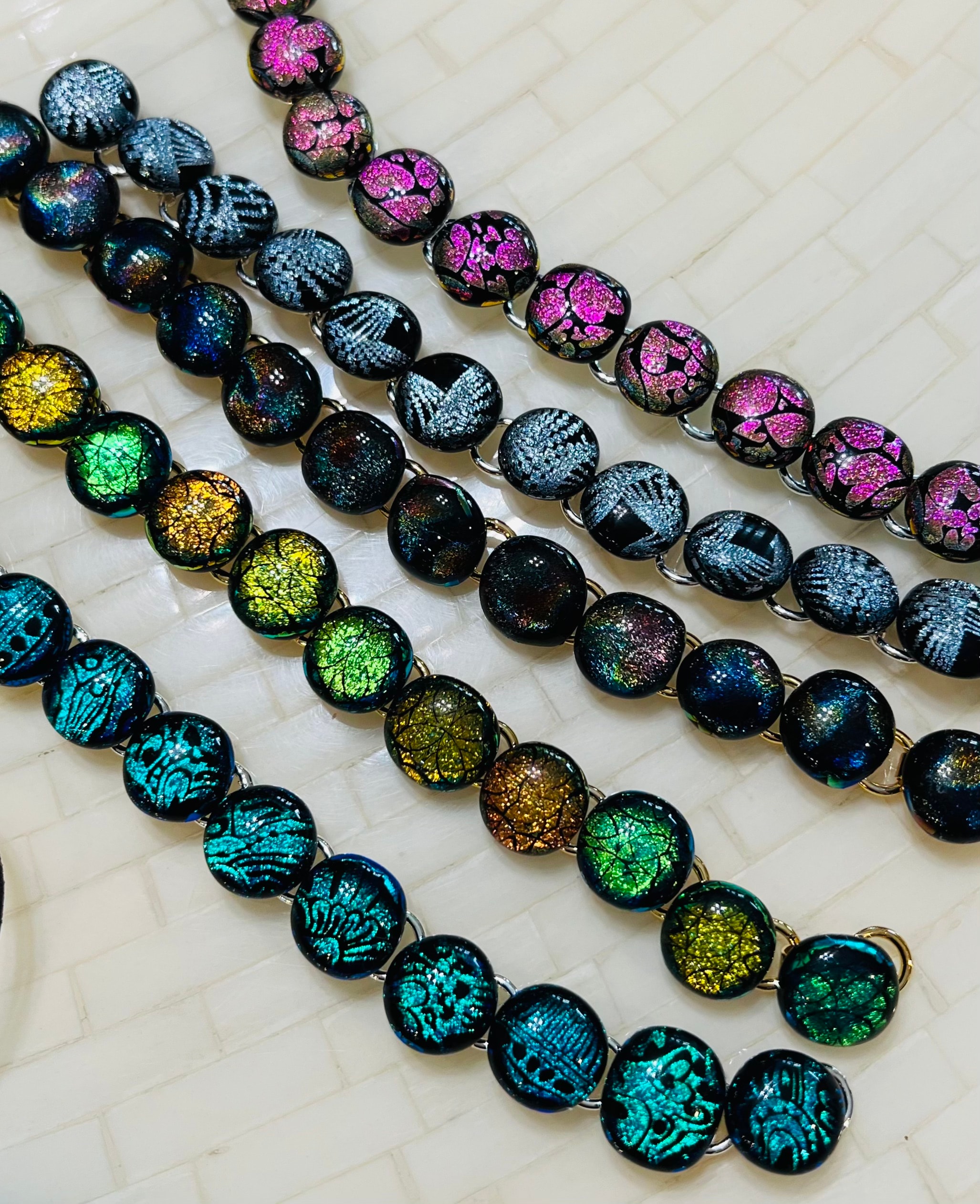 Dichroic Bracelets — Collection by Cheri Toll
