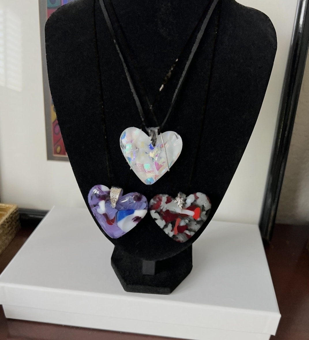 Fused Glass Hearts — Three Ways by Cheri Toll