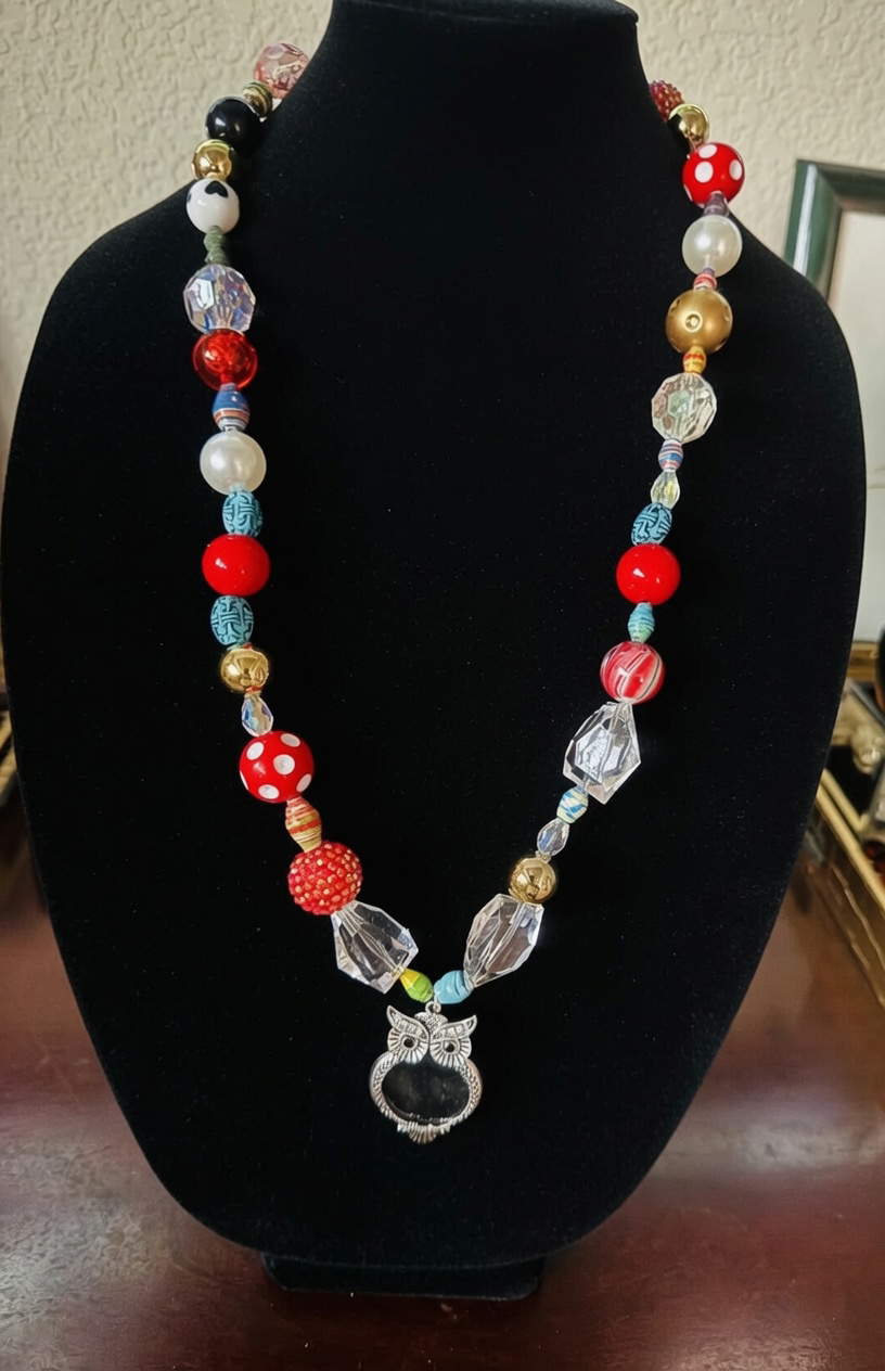 Owl Pendant Necklace by Cheri Toll